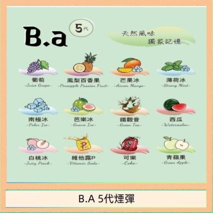 B.A 5代主機煙彈電子煙一盒三顆